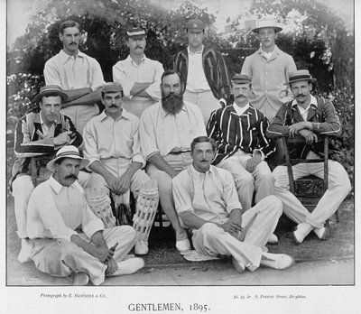 The Gentlemen Team from the Gentlemen v Players Match at Lords in 1895, from Famous Cricketers and Cricket Grounds, Published by Hudson and Kearns, 1895 by English Photographer